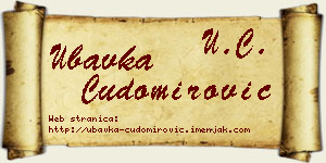 Ubavka Čudomirović vizit kartica